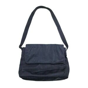 Gap Canvas Messenger Bag Black Shoulder Crossbody Vintage Y2K Basic